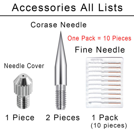 Universal Accessories Mole Laser Plasma Removal Pen Replaceable Fine Thin Needles Cover Coarse Thick Skin Spot Dedicated Tools Factory Center Store
