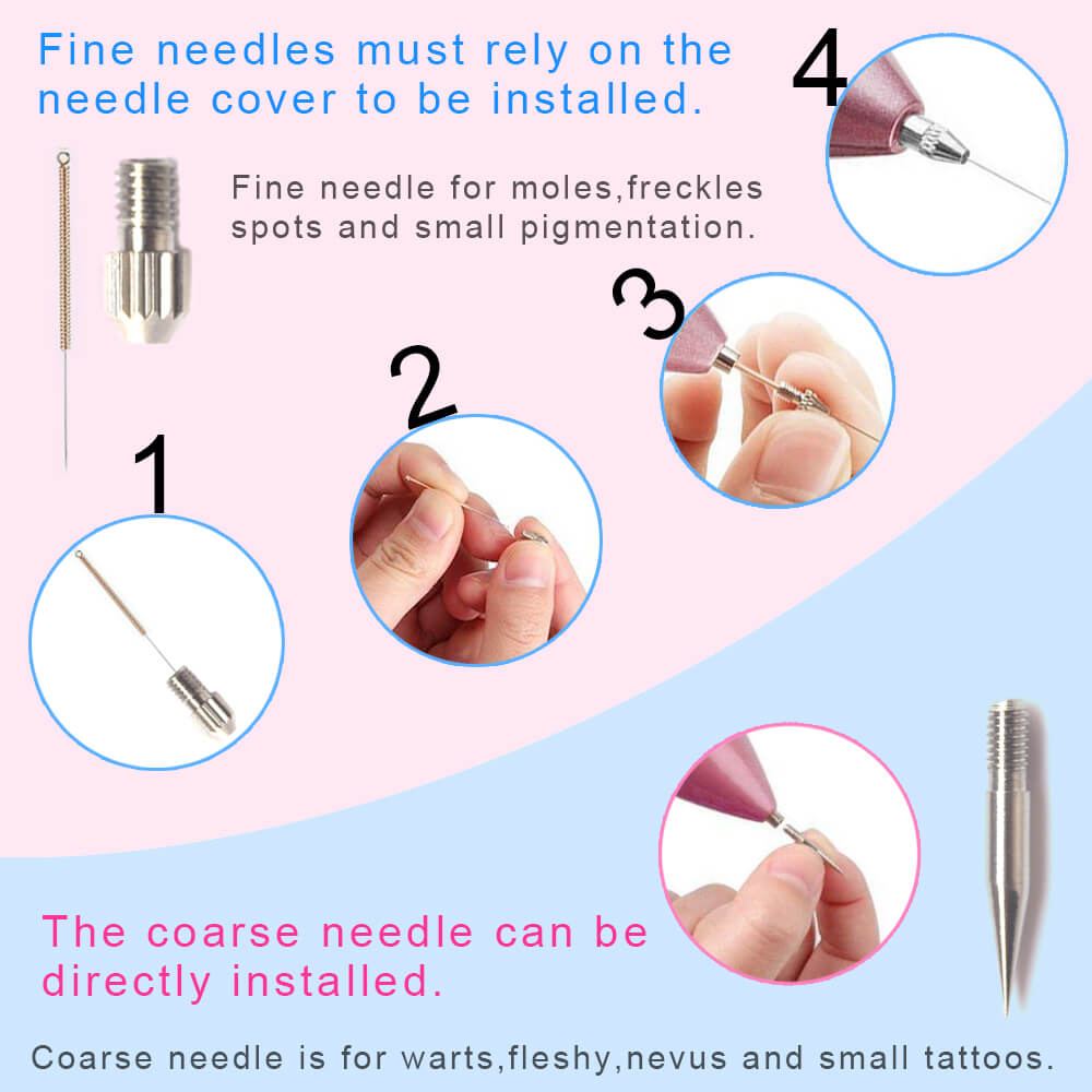 Universal Accessories Mole Laser Plasma Removal Pen Replaceable Fine Thin Needles Cover Coarse Thick Skin Spot Dedicated Tools Factory Center Store